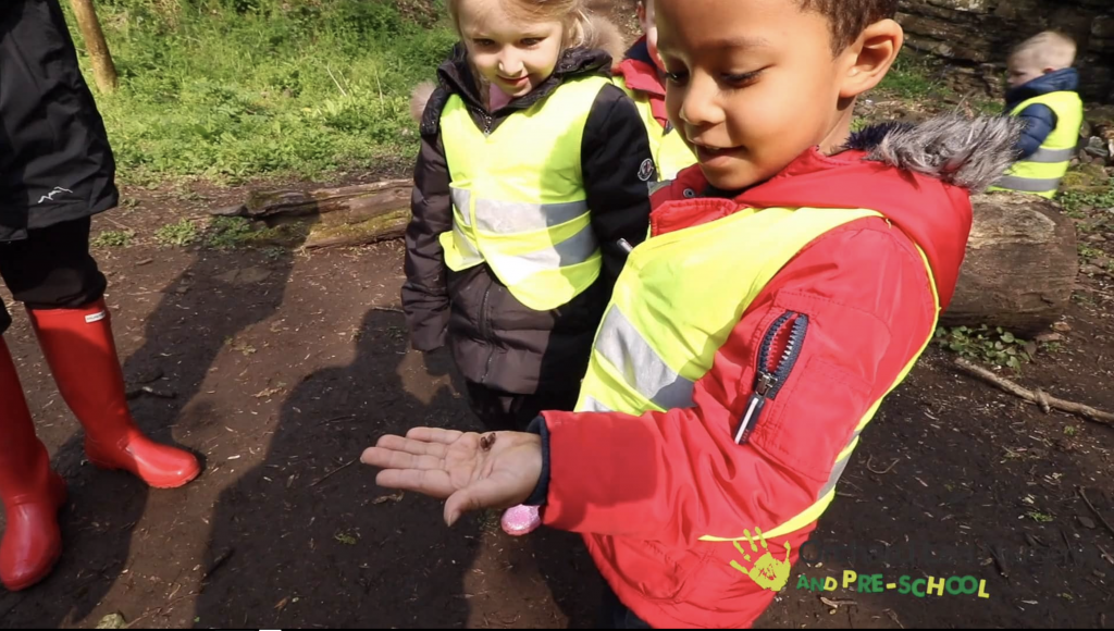 Fred the Worm at Forest School